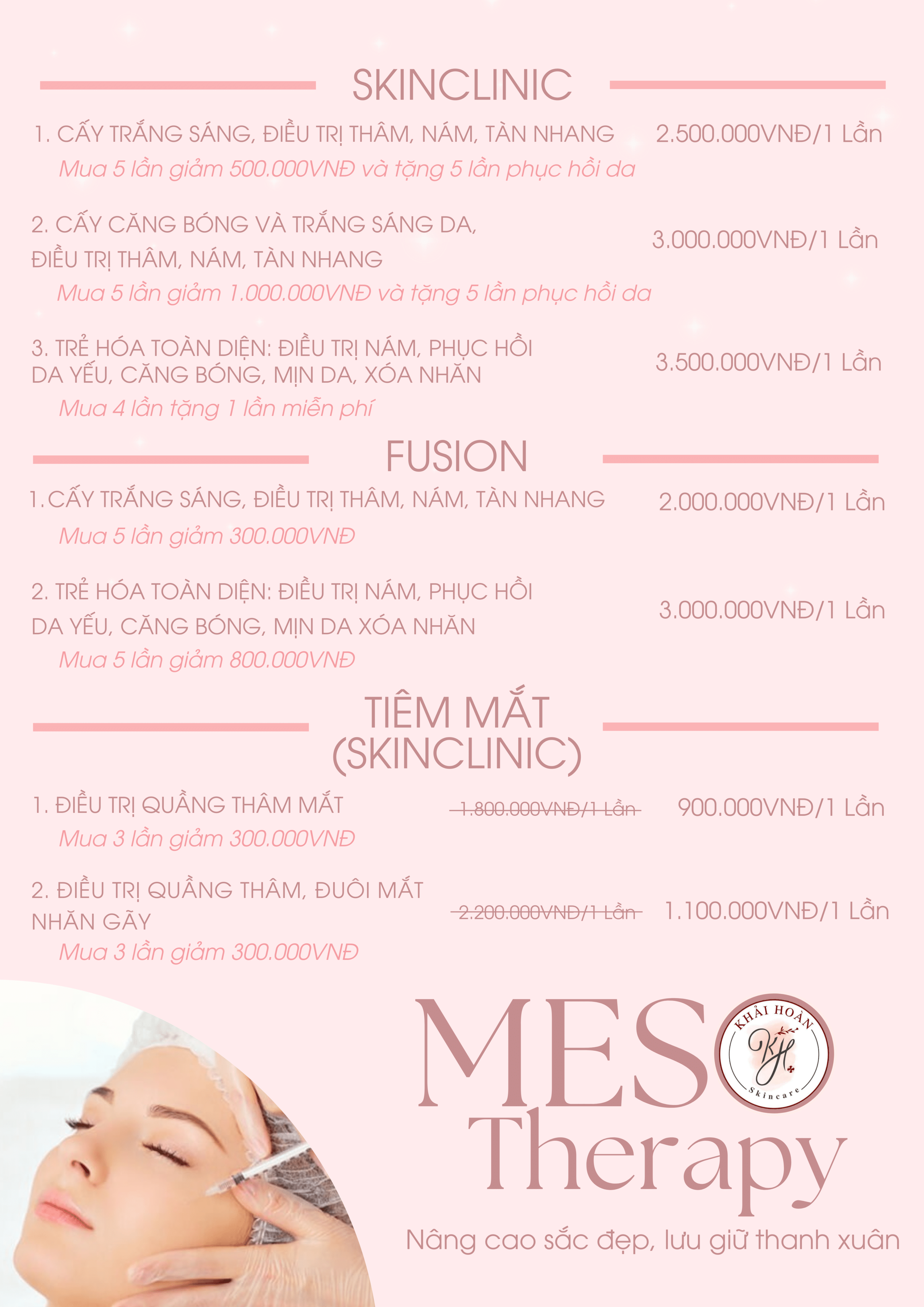 khaihoanskincare - bang gia meso