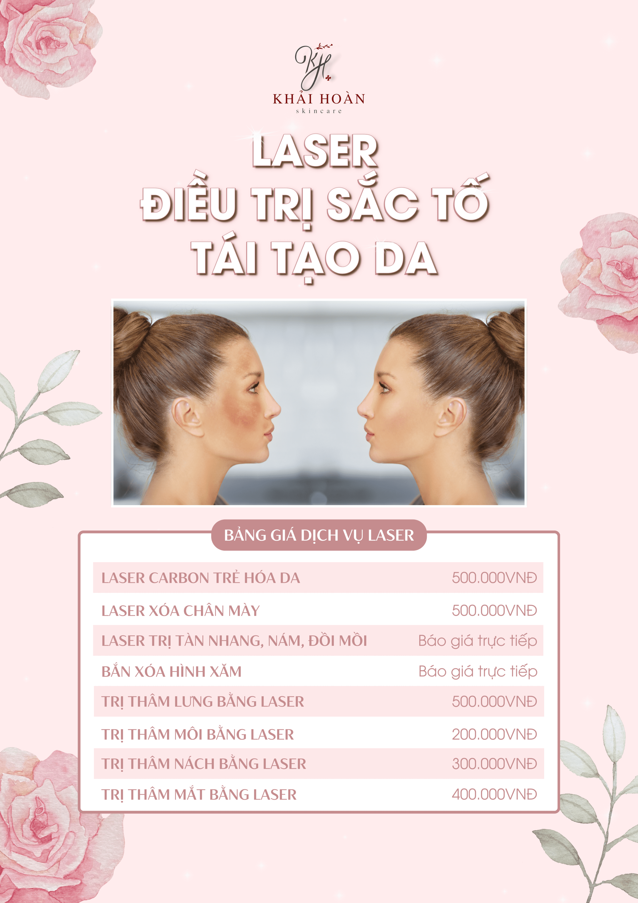 Bảng giá trị nám 2 khaihoanskincare - bang gia tri nam